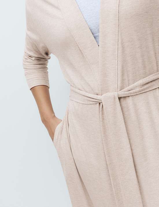 Modal Rich Ribbed Long Wrap