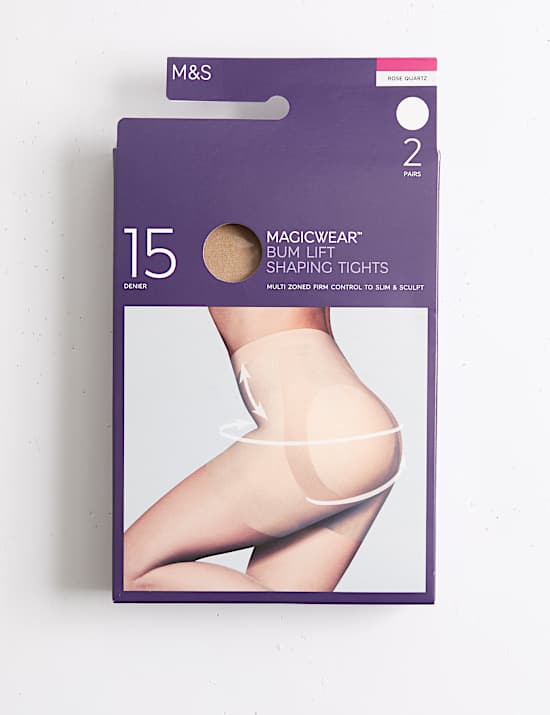 Pack de 2 pares de medias Magicwear&trade; de 15 Den que realzan los gl&uacute;teos