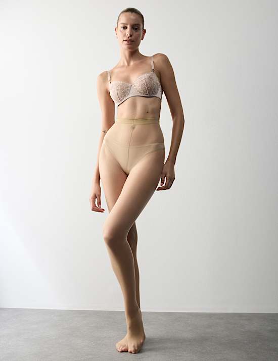 2pk 7 Denier Body Shaping Sheer Tights