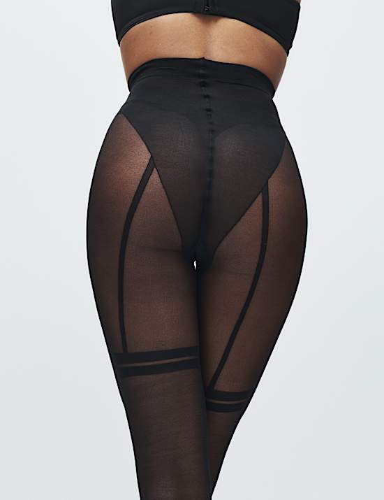 15 Denier Mock Stocking Sheer Tights
