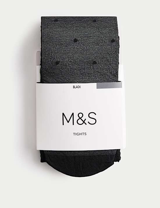 Διαφανές πουά λεπτό καλσόν 20 den