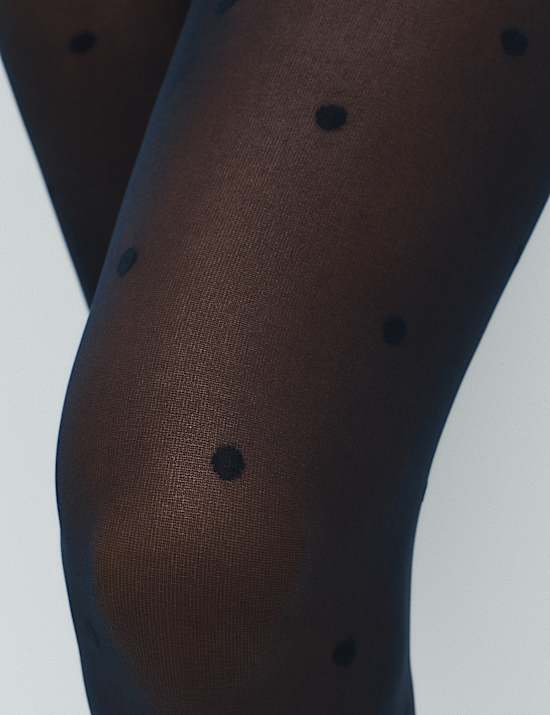 Sheer Spot Tights