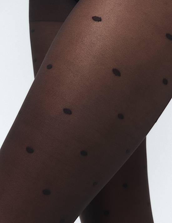 Sheer Spot Tights