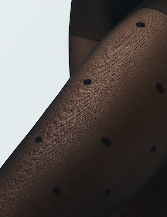Sheer Spot Tights