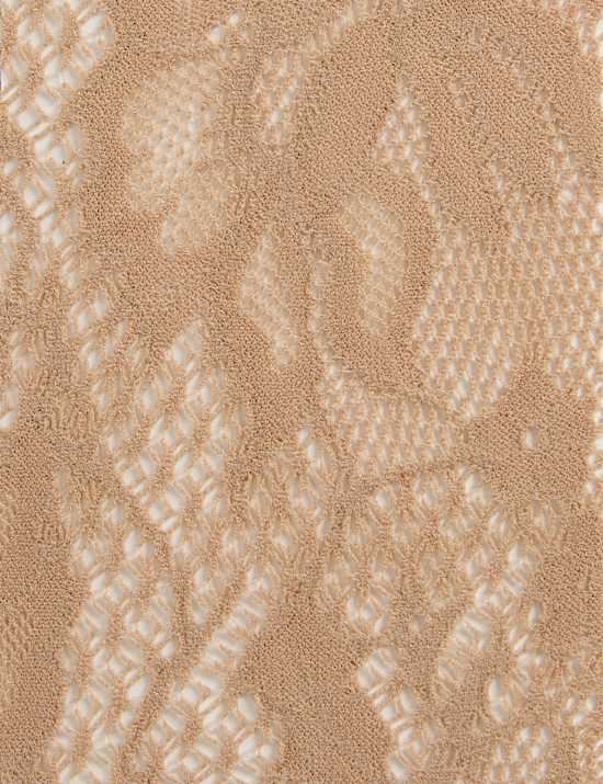 Floral Lace Fishnet Tights