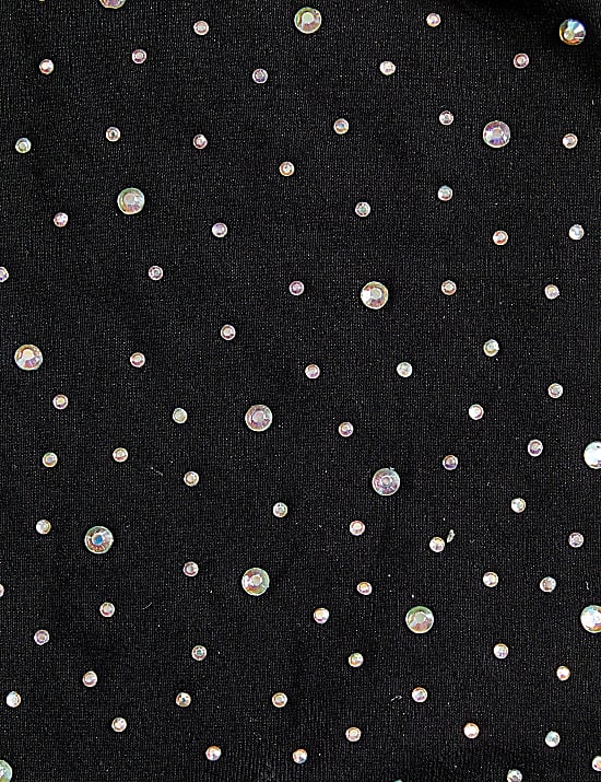 Διαφανές καλσόν με διακοσμητικές λεπτομέρειες