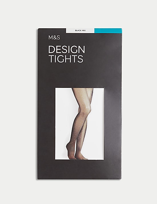 Διαφανές καλσόν με διακοσμητικές λεπτομέρειες