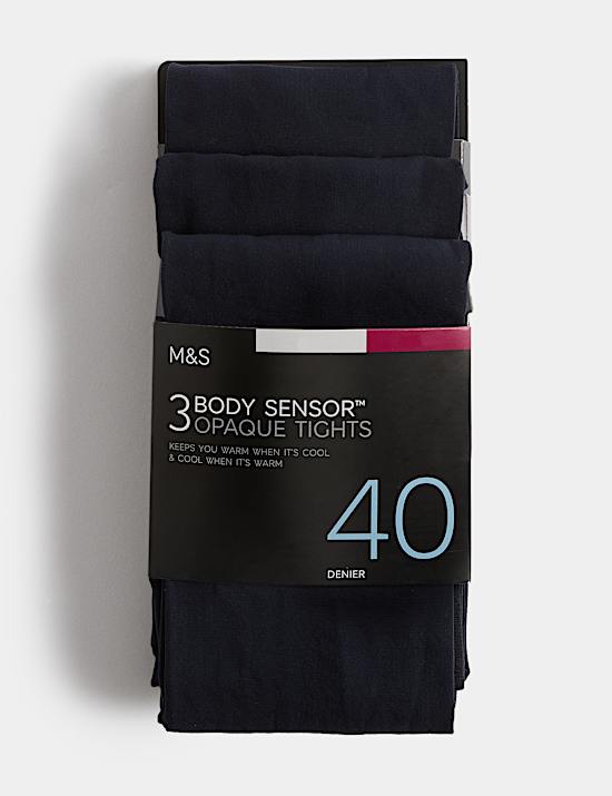 3pk 40 Denier Body Sensor&trade; Tights