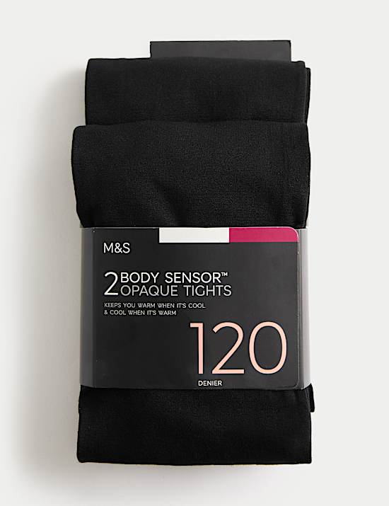 Lot de 2 paires de collants 120 deniers dotés de la technologie Body Sensor™