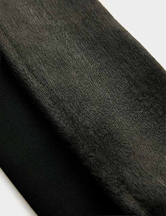 Velours gevoerde panty (250 denier)