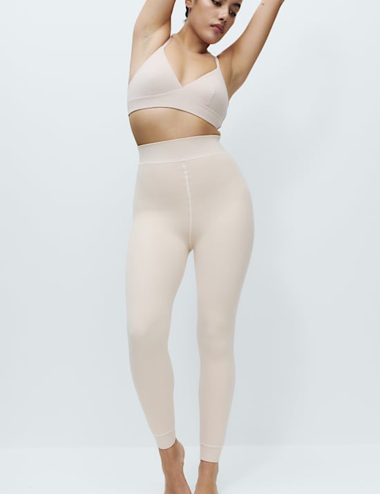 250 Denier Velour Lined Footless Tights