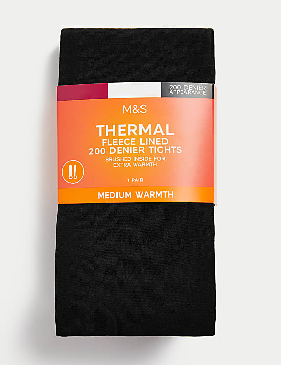 200 Denier Thermal Fleece Lined Tights
