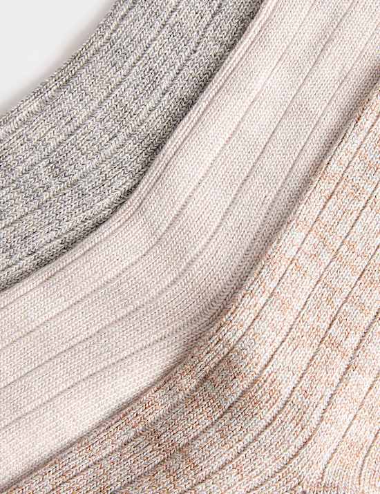 3pk Sumptuously Soft™ Ankle High Socks