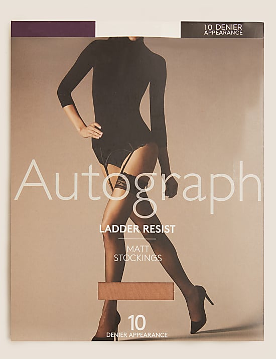 10 Denier Ladder Resist Matt Stockings