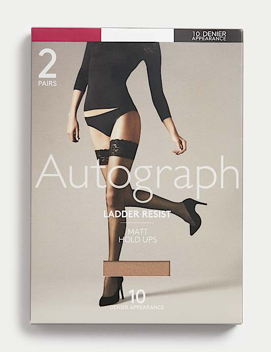 2pk 10 Denier Ladder Resist Matt Hold-Ups