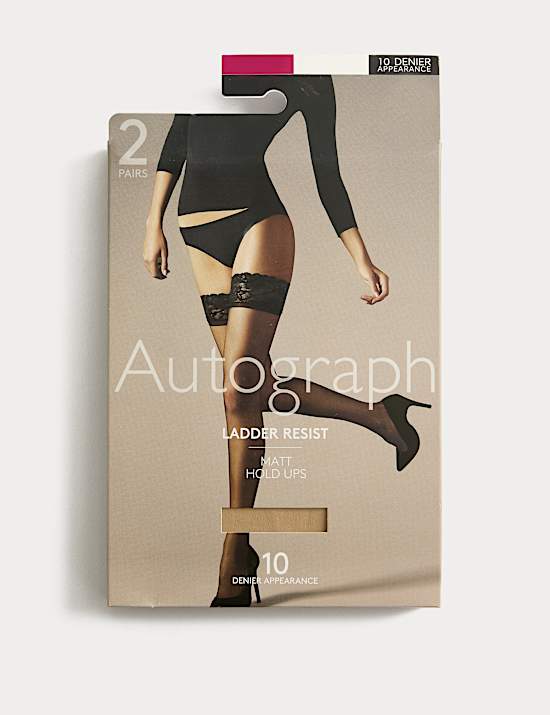 2pk 10 Denier Ladder Resist Matt Hold-Ups