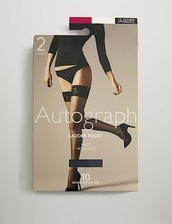 2pk 10 Denier Ladder Resist Matt Hold-Ups