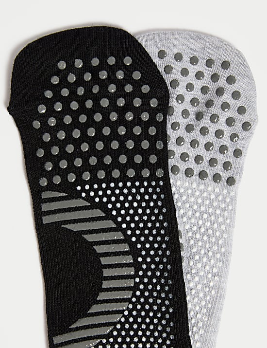 Κάλτσες για γιόγκα από σύμμικτο βαμβάκι, σετ των 2