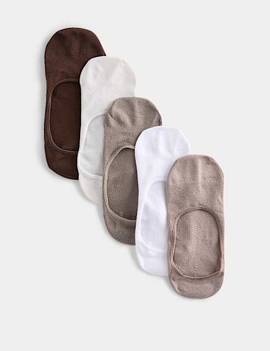 5 Pack Microfibre Low Cut Footsies