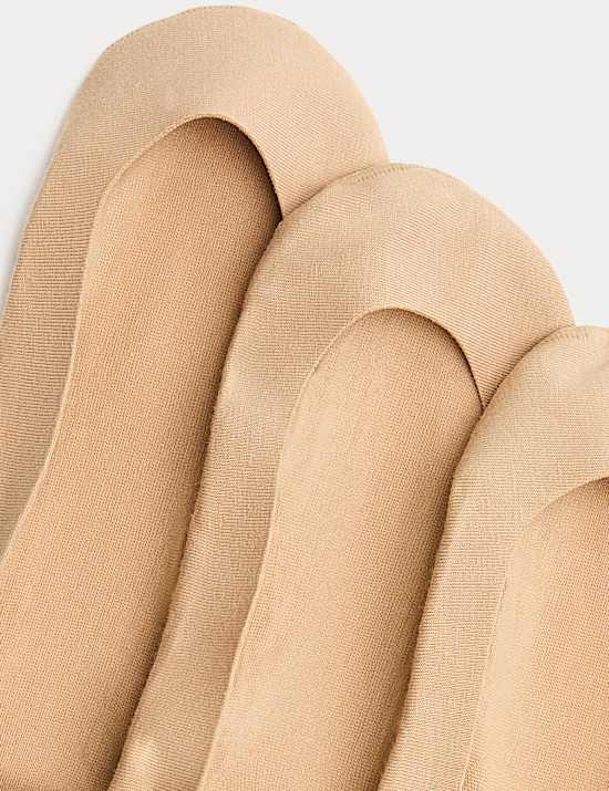 Pack de 3 salvapi&eacute;s de corte bajo de algod&oacute;n