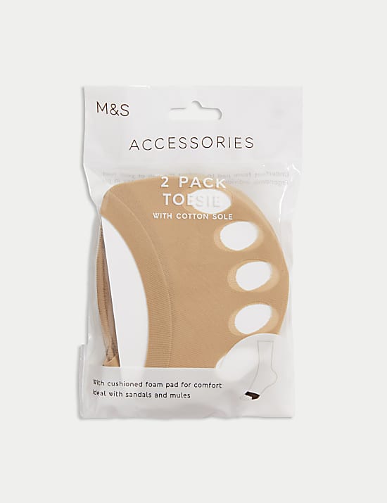 2pk Cotton Rich Toesies