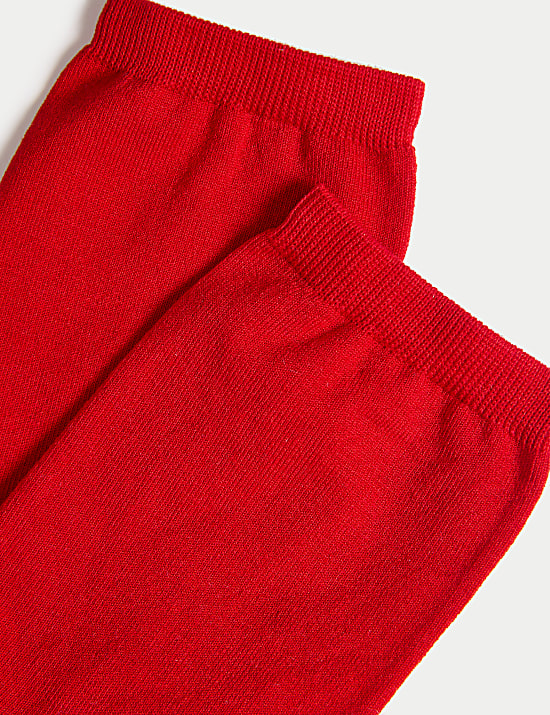 Mercerised Cotton Ankle High Socks