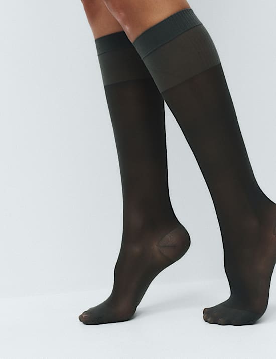 3 Pack 20 Denier Firm Support Knee Highs