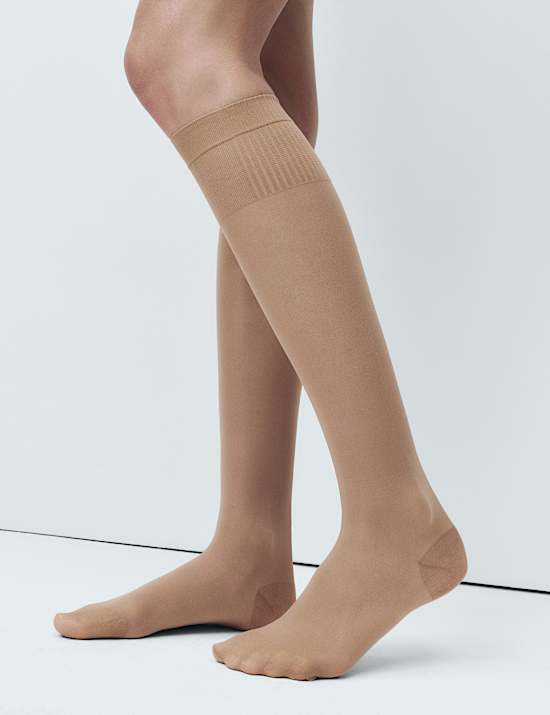 3pk 20 Denier Firm Support Knee Highs