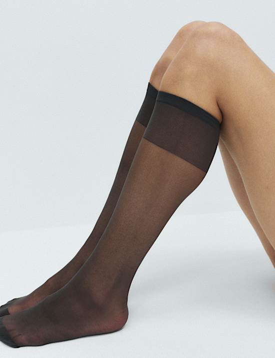 5 Pack 15 Denier Matt Knee Highs