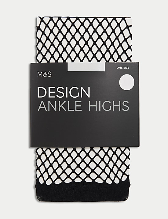 Fishnet Ankle Highs