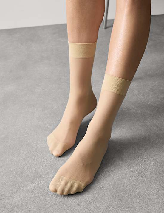 5pk 10 Denier Ladder Resist Matt Ankle Highs