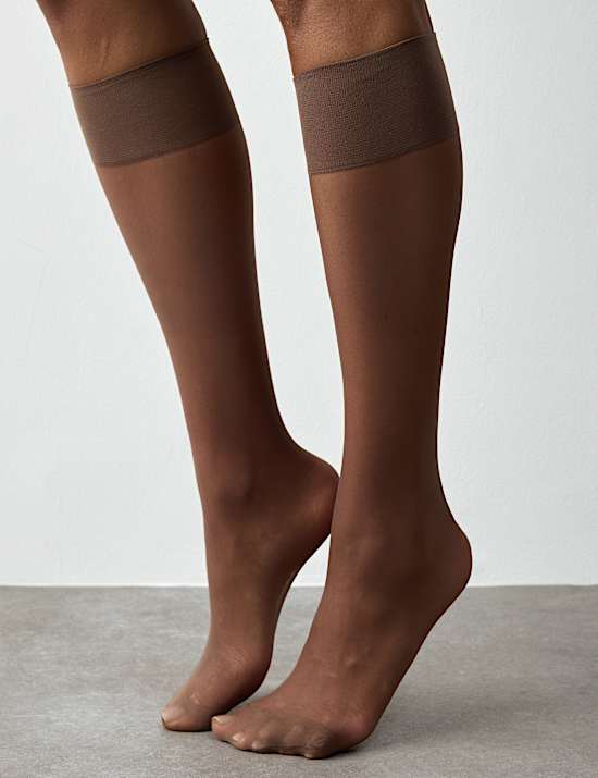 5pk 10 Denier Ladder Resist Matt Knee Highs
