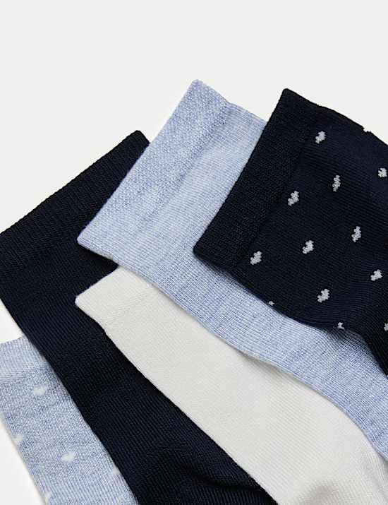 Pack de 5 pares de calcetines hasta el tobillo supersuaves