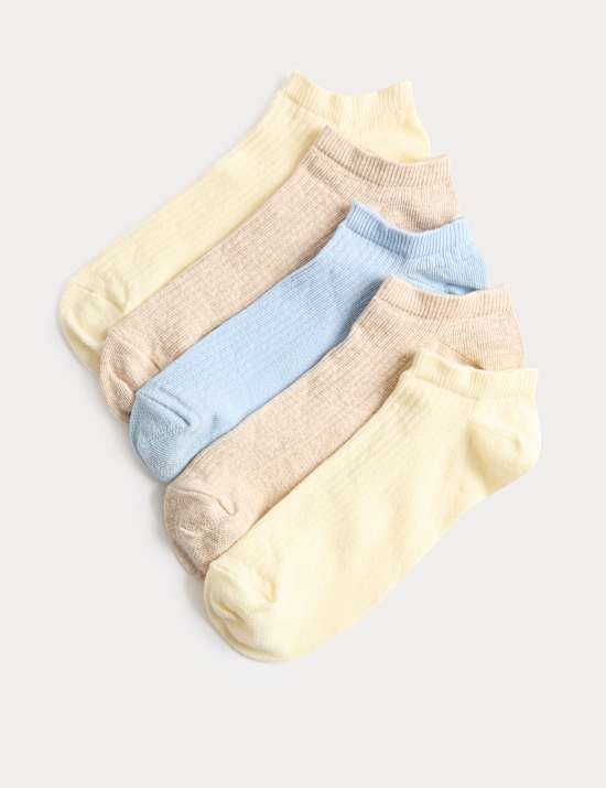 5 Pack Cotton Rich Ribbed Trainer Liners&trade;