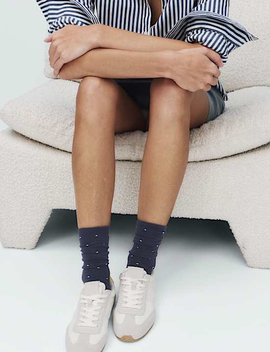 3 Pack Supersoft Spot Crew Socks