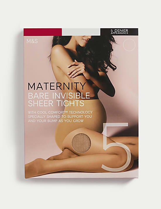Zeer doorzichtige zwangerschapspanty van 5 denier