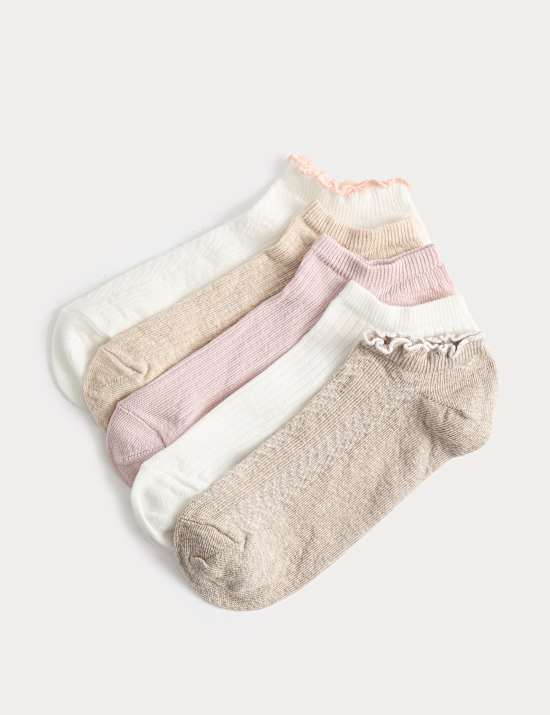 5 Pack Cotton Rich Pelerine Trainer Liners&trade;