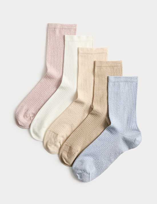 5 Pack Supersoft Crew Socks