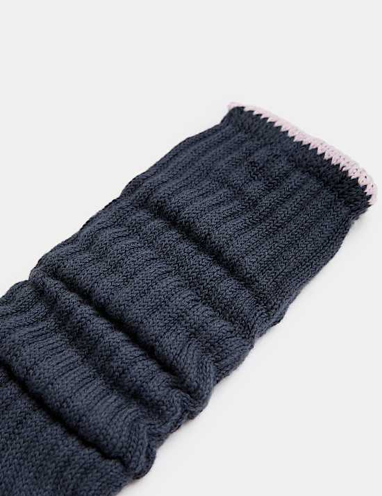 Cotton Rich Slouchy Ankle High Socks