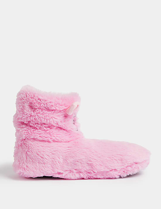 Botas tipo zapatillas imitaci&oacute;n de piel de Percy Pig&trade;