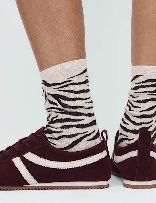 2 Pack Animal Print Crew Socks