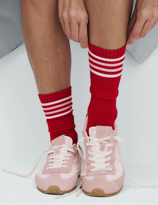 2 Pack Cotton Rich Sporty Crew Socks