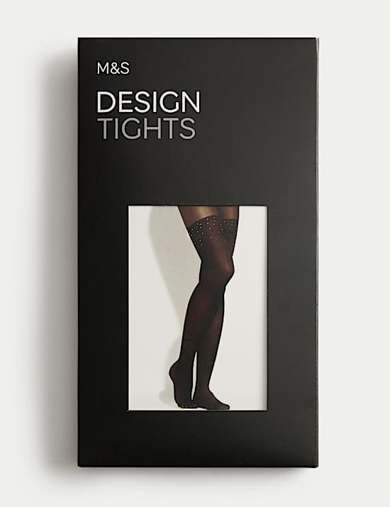 Collants opaques avec ornements