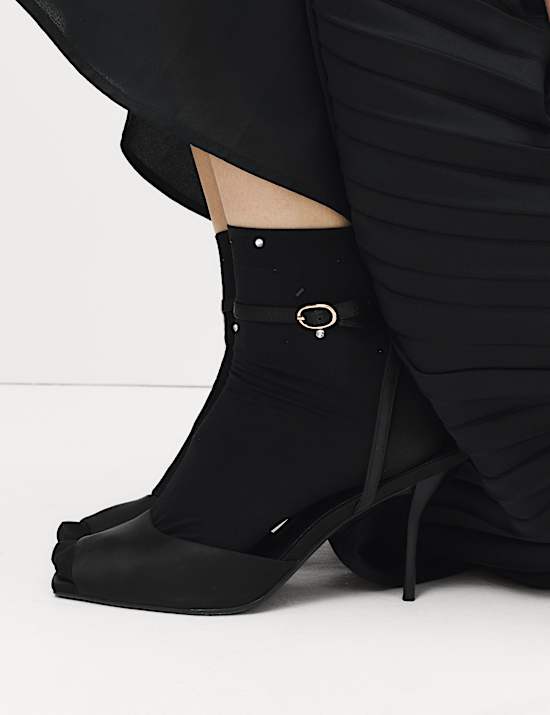 Crystal Embellished Ankle Highs