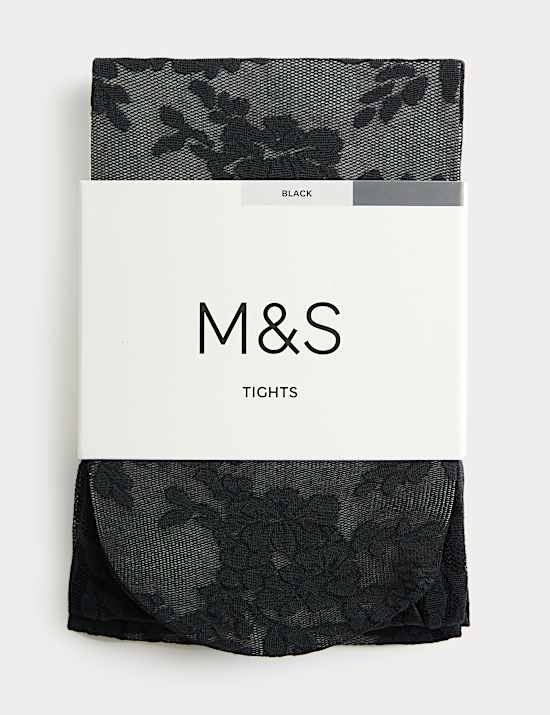 Floral Lace Sheer Tights