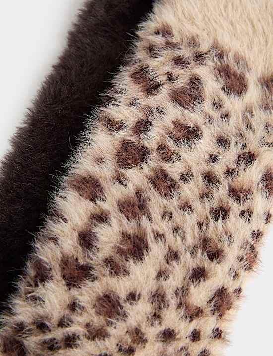 2 Pack Cosy Animal Fluffy Socks