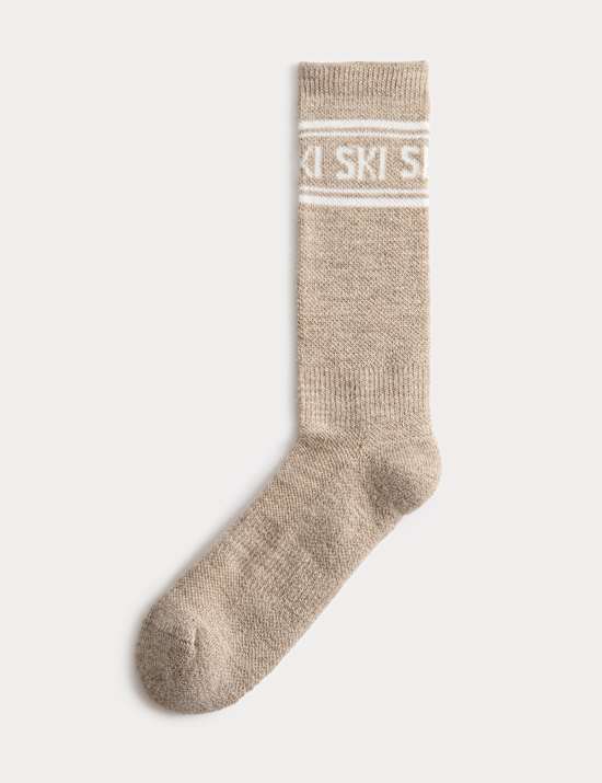 Ski Ankle High Socks with Wool