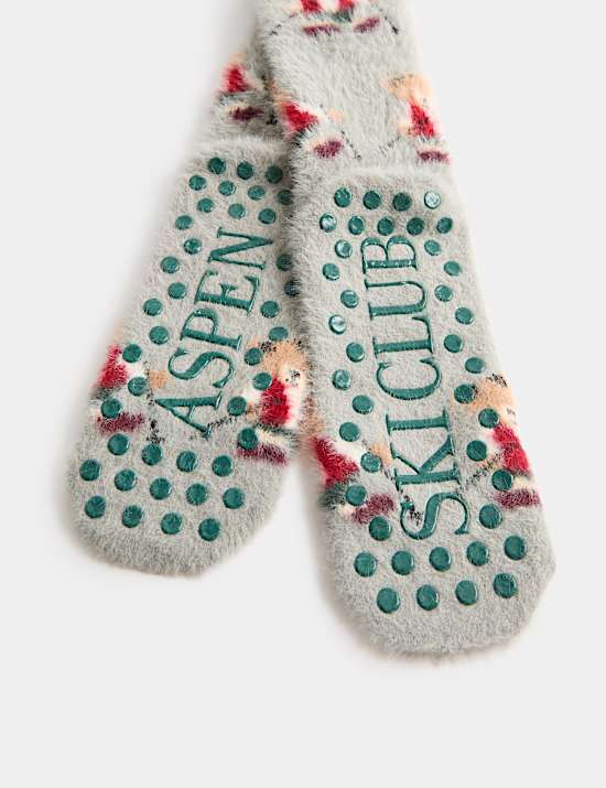 Spencer Bear&trade; Gripper Slipper Socks