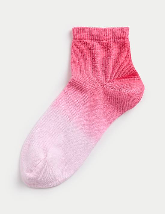 Ομπρέ κάλτσες μέχρι τον αστράγαλο με υψηλή περιεκτικότητα σε βαμβάκι