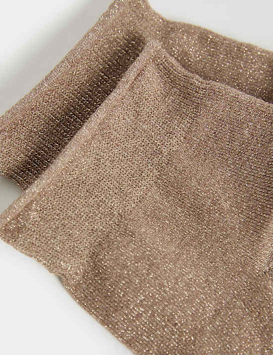 Cotton Blend Sparkle Anklets